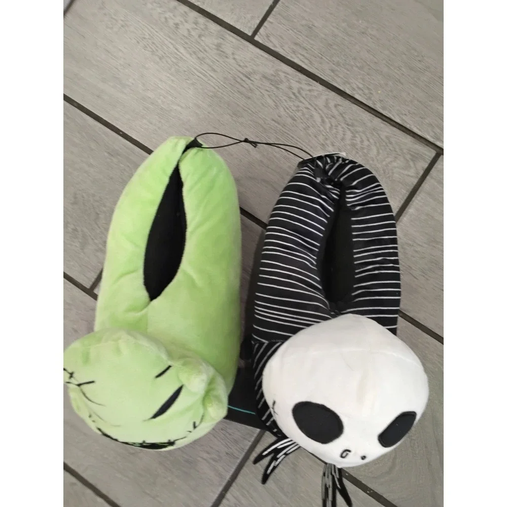 Disney Nightmare Before Christmas Jack Skellington Oogie Boogie Slippers 13-14